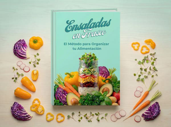 Mockup del método Ensaladas en Frasco